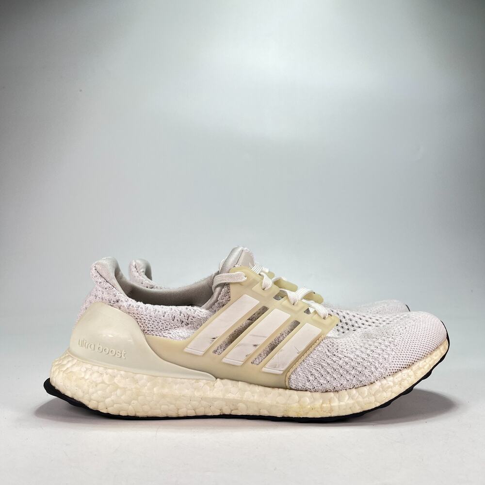 adidas Ultraboost 1.0 White Lace Up Running Sneakers GV8747 Women's Size 10.5